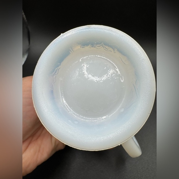 VTG Macbeth Evans American Sweetheart Sugar Bowl Depression Monax Glass - Picture 7 of 9